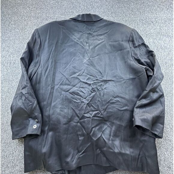 Daniel Niveau Blazer Womens 18W Black Silk‎ Lined Pockets Suit Jacket Business - Picture 8 of 10